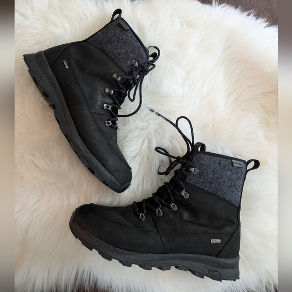 IceBugAdak ReWool Women's BUGrip Black/Grey Wool Size 9 Winter Snow Biots - Picture 1 of 13